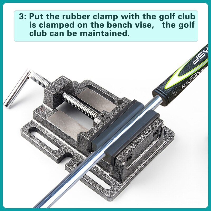 2 stk gummi skruestik klemme golf klub regripping aksel hoved ekstraktor reparation tilbehør