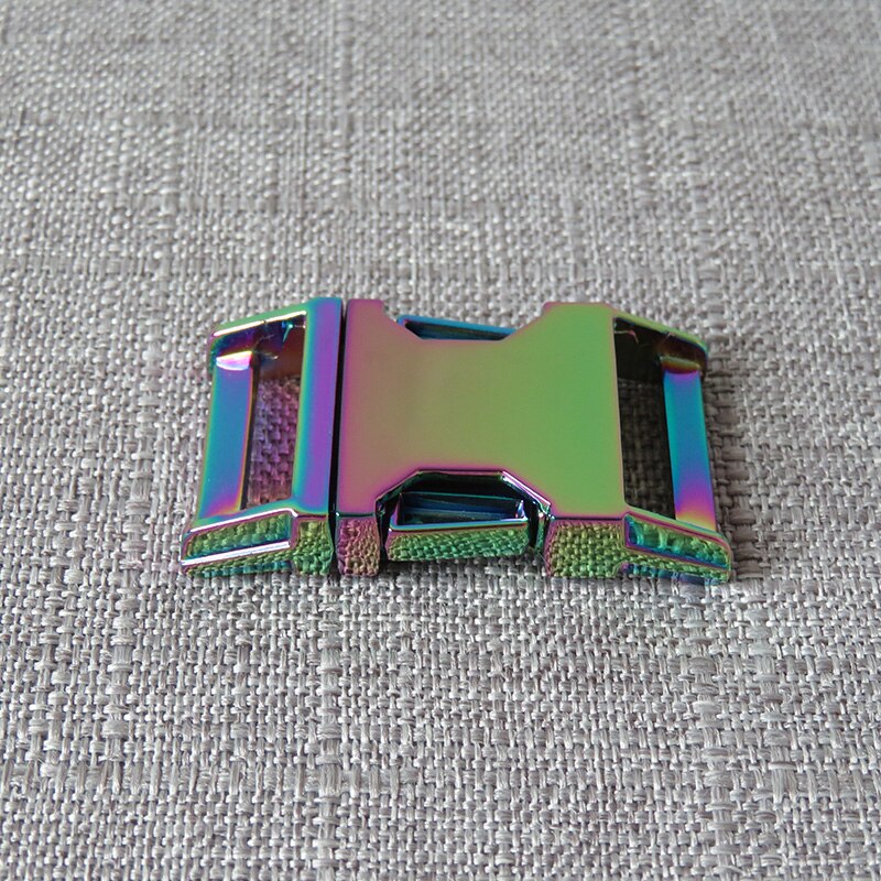 10pcs 20mm Metal Breakaway Buckle Hardware Straps Belt Clasp Clip For Pet Dog Collar Necklace Bracelet Garment Sewing Accessory: Rainbow
