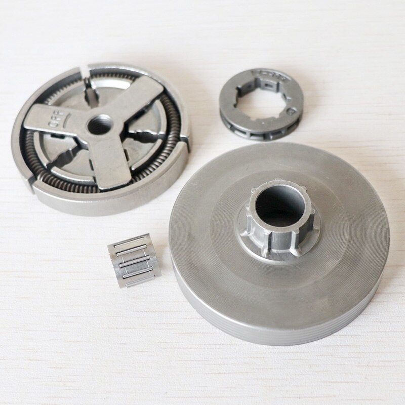 DRELD Clutch Drum + Clutch +Sprocket Rim + Needle Bearing Fit for Chinese Chainsaw 4500 5200 5800