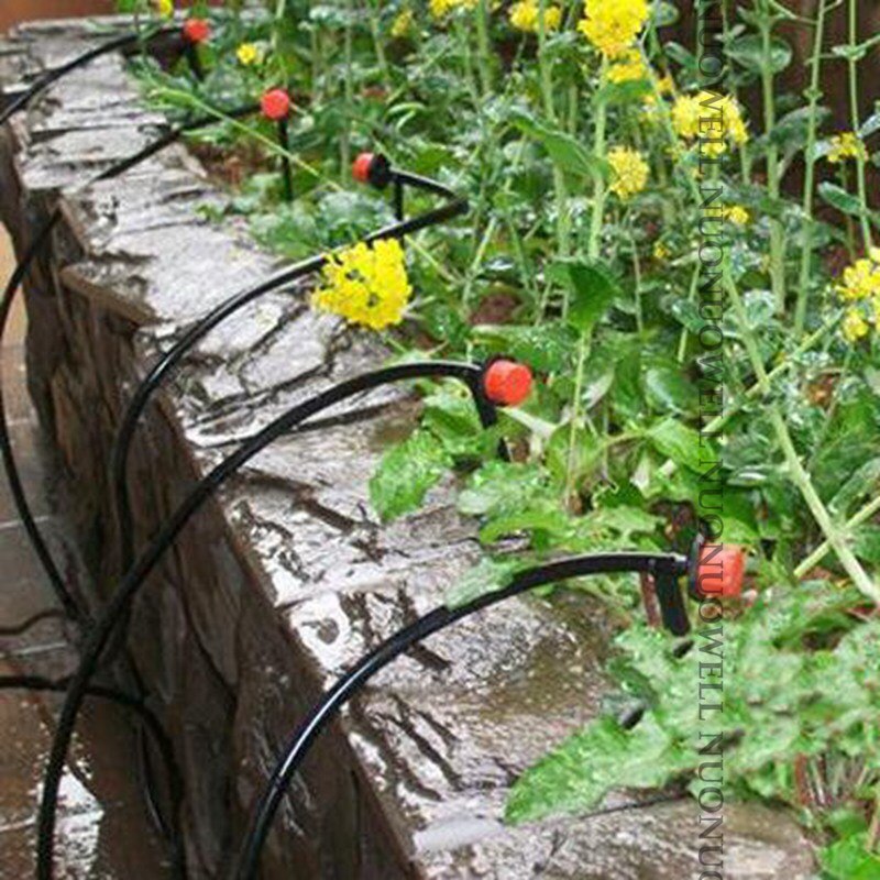 Manguera de jardín no tóxica, tubo de agua de PVC suave, resistente al frío, sistema de riego por microgoteo para agricultura, 50m ~ 5m, 4/7mm