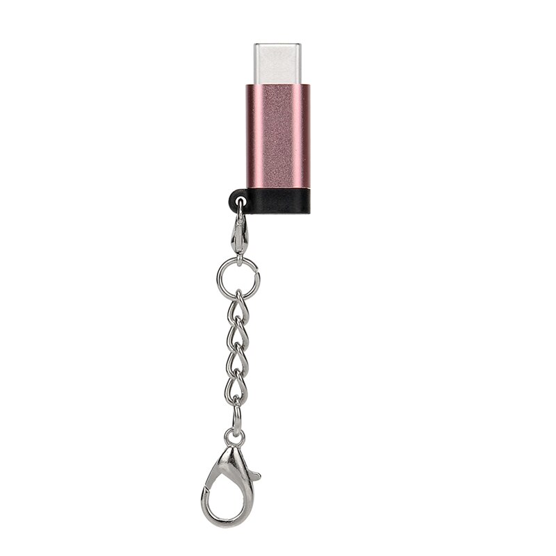 1pc Lightning Female To Type-C Male Charger Cable Adapter For IPhone Keychain Cable