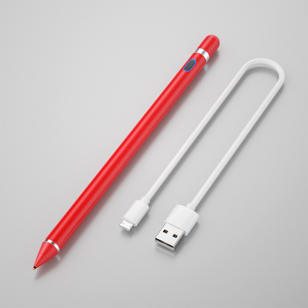 Active Stylus Pen Touch Pen For Ipad Apple Laptop Touched Screen Surface Pen for Samsung Tablet Drawing Pen Capacitive Pen: red