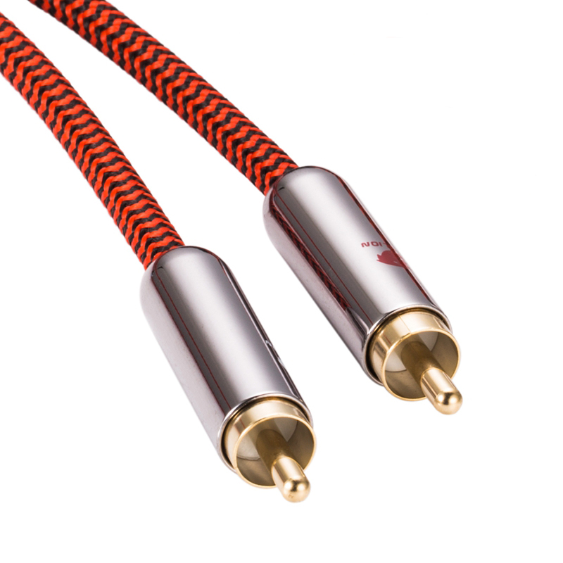 Hifi Angled RCA Audio Cable 90 Degrees Dual RCA to Dual RCA for AMP Speaker Soundbox TV CD Shielding OFC Cable 1M 1.5M 2M 3M 5M