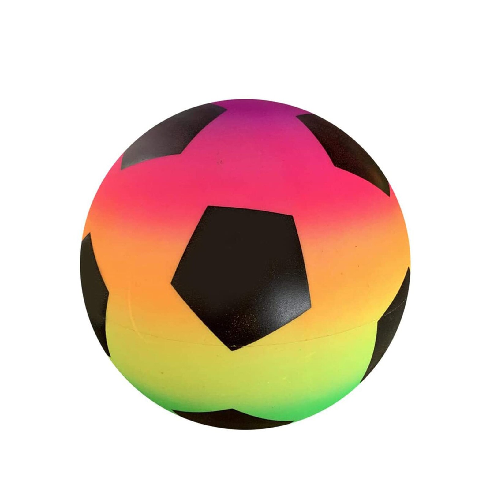 Opblaasbare Strand Bal 8.5 Inch Pvc Regenboog Stevige Speeltuin Bal Regenboog Speeltuin Bal Speelgoed Sport Bouncy Bal Kicker Voetbal