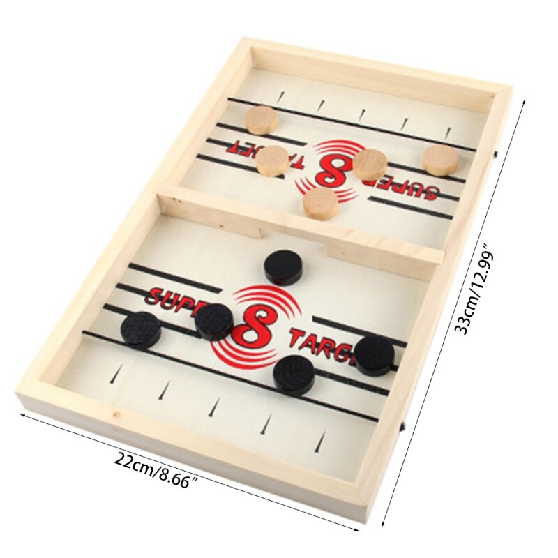 Table Hockey DIY Fast Sling Puck Board Game Parent-child Interactive Party Toy 40JC