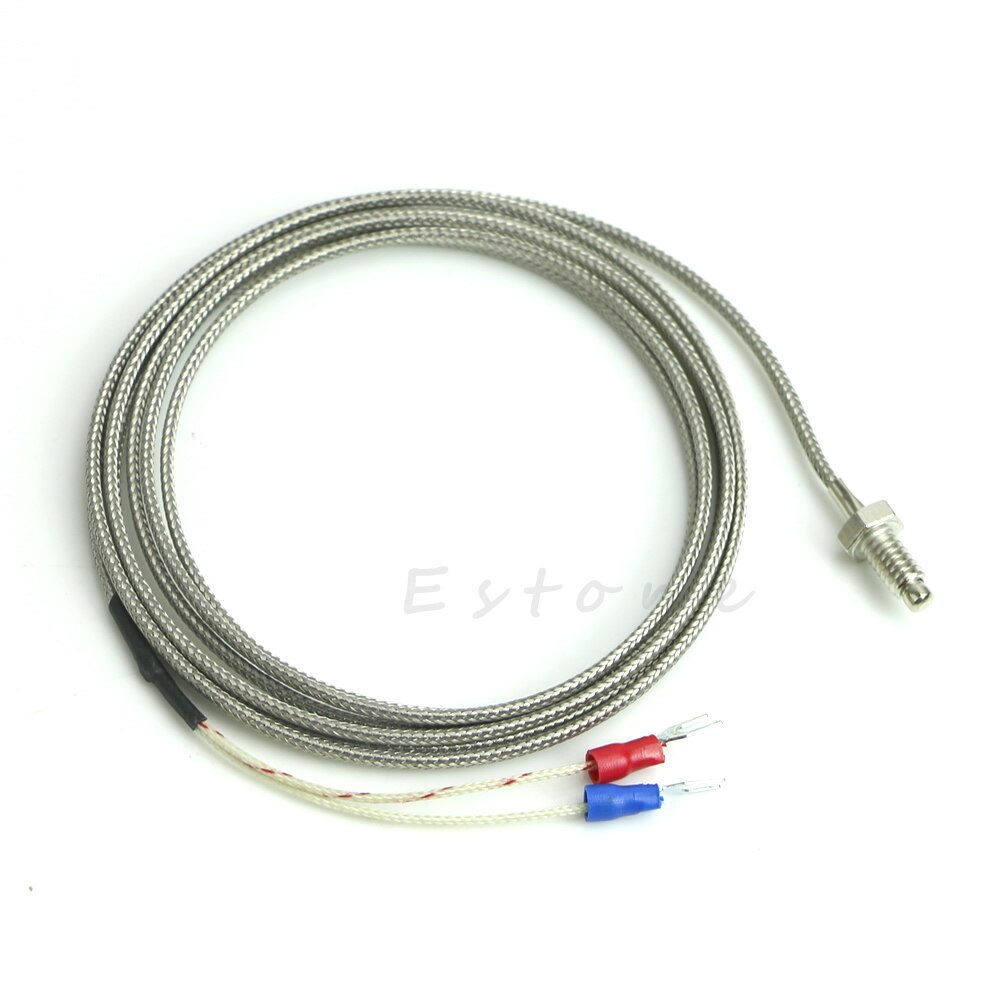 Wasserdichter 0-600 °c k-typ 2m thermistor-temperatursensor mit kabelsonde für eisbrecher, brotbackautomaten und backöfen