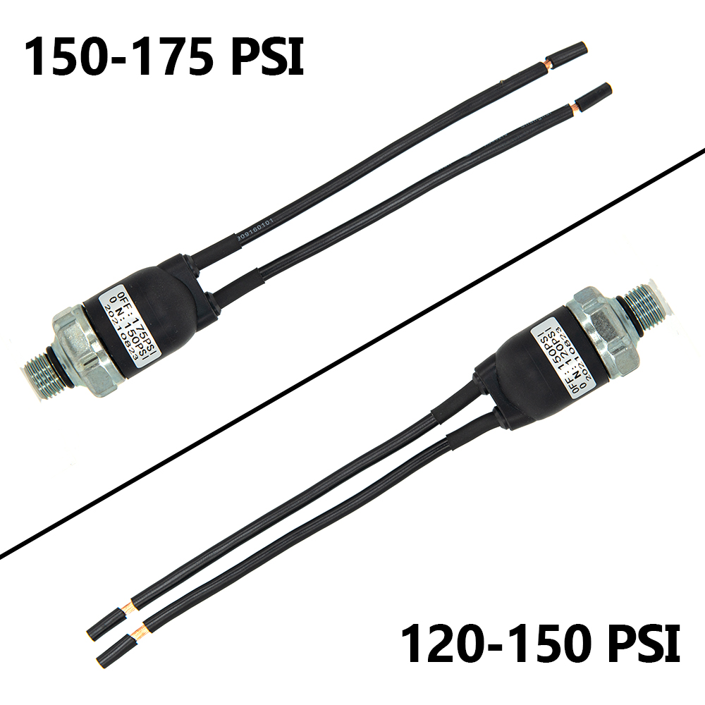 Válvula de conmutación de control de presión de compresor de aire universal 70-100PSI, 90-120PSI, 120-150PSI, 150-175PSI para sistemas de aire automotrices