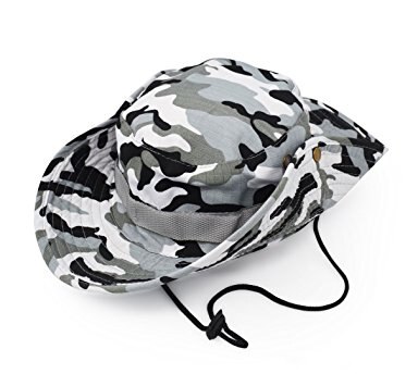 Gorros Boonie de arbusto al aire libre, gorro de pesca de camuflaje de la jungla: 23