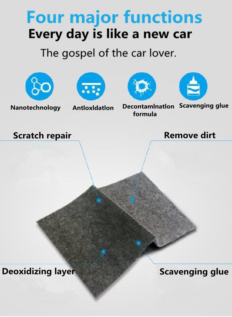 1PC Car Magic Scratch Repair Nano Cloth Car Polishing for Jaguar XF XFL XE XJ XJL F-Pace F pace fpace X761 XJ6 XKR XK8 X320