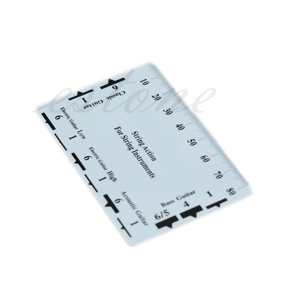 Guitar Bass Fritz Ruler String Pitch Ruler Action Ruler Card Vernier Caliper