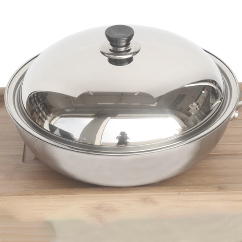 Couvercle de poêle Wok de cuisson couvercle de poêle universel en acier inoxydable couvercle Visible remplacé couvercle poêle Wok marmite bonne demi-cercle 34cm
