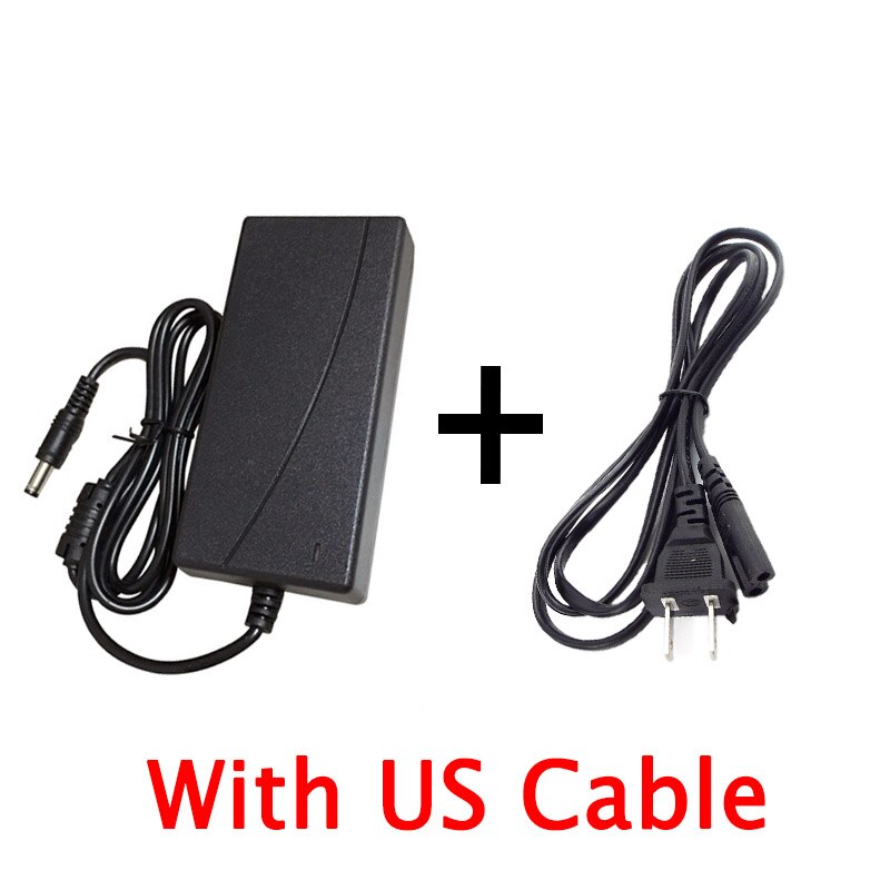 Chargeur adaptateur d&#39;alimentation DC 29.4V 2a, pour cordon de Scooter Hoverboard à équilibrage automatique 24V, pour batterie au Lithium li-ion série 7: With US Cable