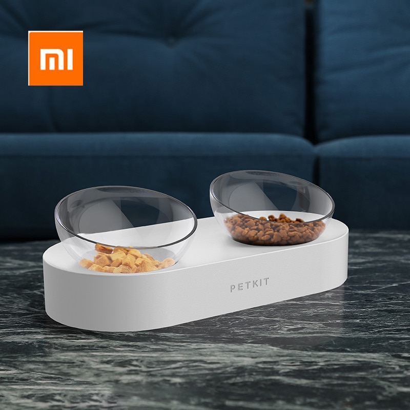 Xiaomi PETKIT Pet Bowl Feeding Dishes Adjustable Double Feeder Bowls Water Cup Cat Bowls Drinking Bowl Plastic / Stainless Steel