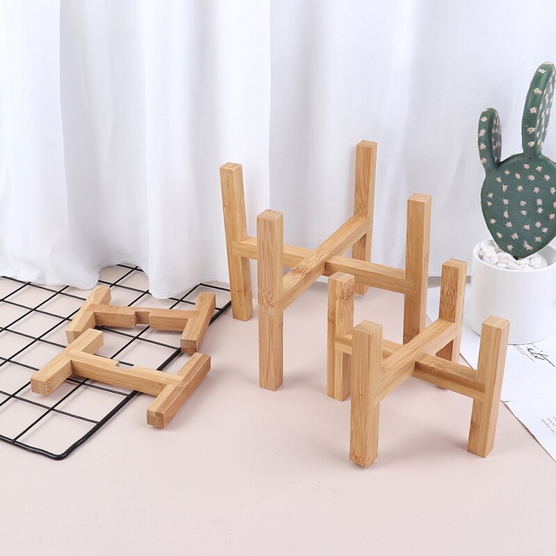 Anlage Stehen Regal Holz Pflanzer Topf Tabletts Blume Topf Gestell Starken Freistehende Bonsai Halfter Heimat Garten Innen Anzeige 1PC