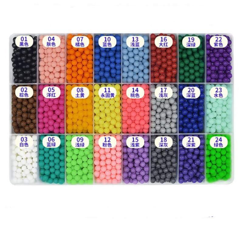 DIY Water Mist Magic Beads Toys For Children Animal Molds Hand Making Puzzle Kids Educational Toys Spell Replenish Beans
