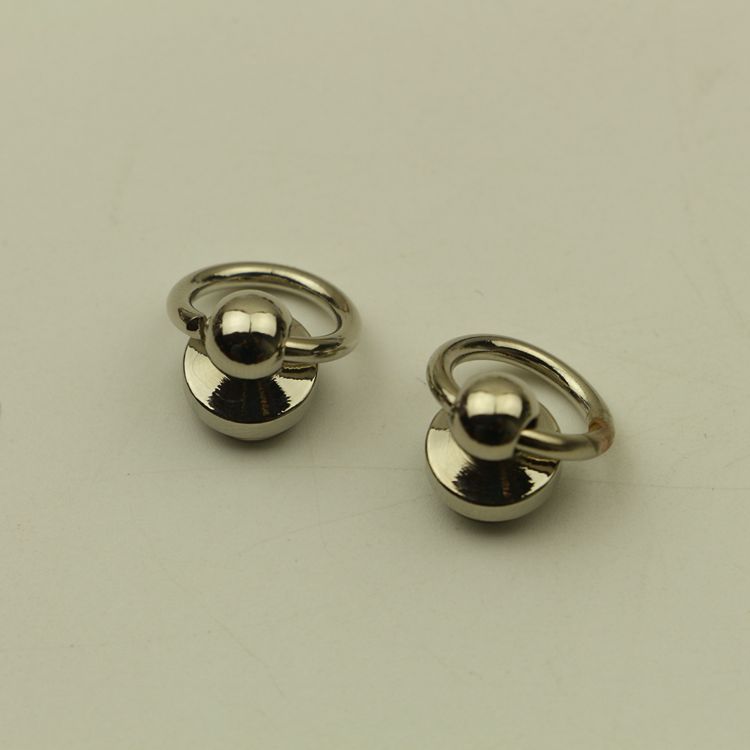 20 st metallnit handväska ring nippel nagel telefonbox nit sömnad kläder läder skor gör det själv handgjorda konst ring anslutning nit: Silver- / 8mm
