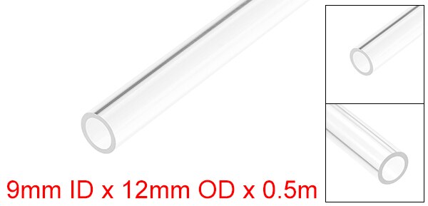 Uxcell starre Acryl rohre Rundrohr o.d 8mm-22mm 50cm langes Rohr transparent pmma Rohr Aquarium Zubehör Rohr verschraubungen