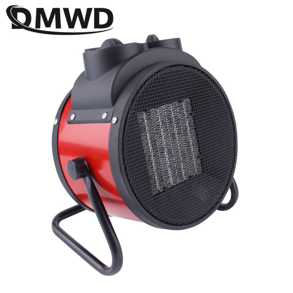 DMWD Industrial Electric Fan Heater 3 gear Thermostat Air Warmer 2KW Room Radiator Fast Heating Portable Office Blower 220V