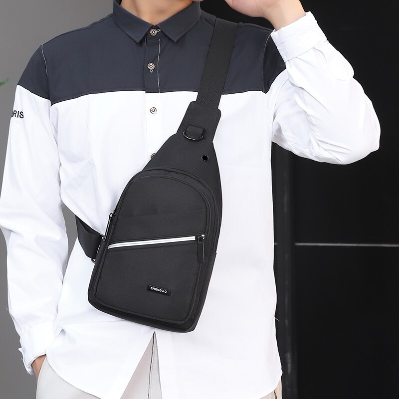 Neue Anti-Diebstahl männer Bote Taschen Multi-tasche Schlinge Schulter Taschen lässig Brust Pack Reise Umhängetaschen männlichen