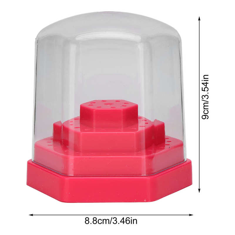 Nail Boren Houder Nail Boren Organizer Plastic Duurzaam Stofdicht Cover Voor Thuisgebruik Voor Nail Salon