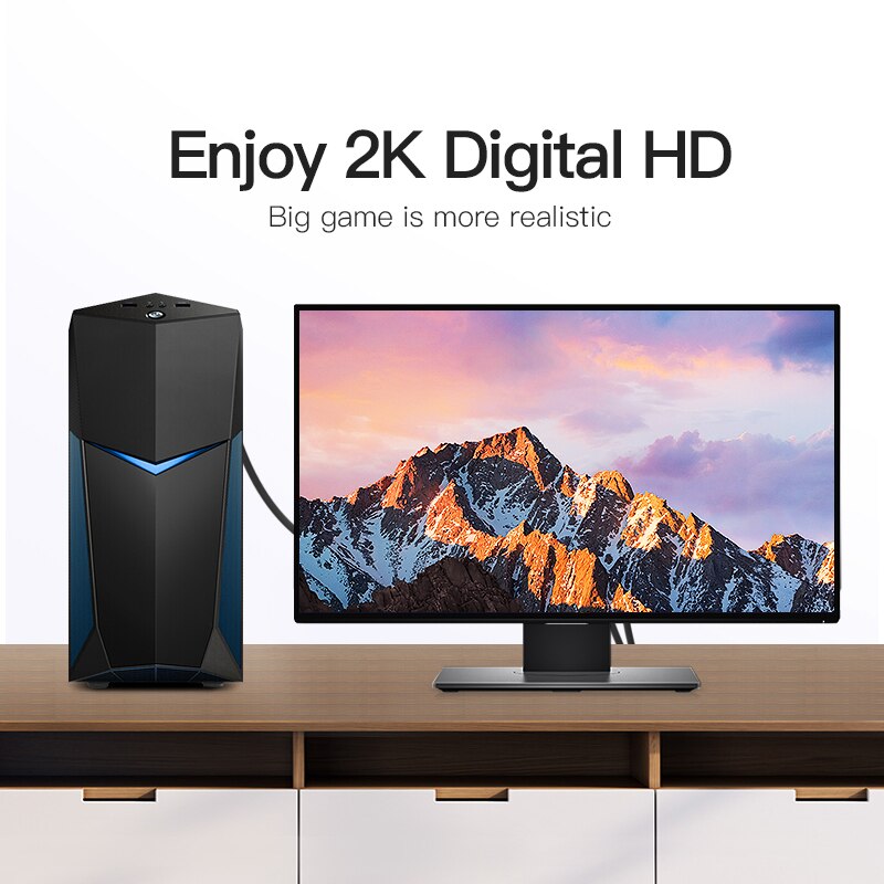 Vention dvi kabel dvi  d24+1 kabel dvi til dvi kabel hann til hann videokabel 3m/1m/2m 5m til datamaskin projektor bærbar tv-skjerm