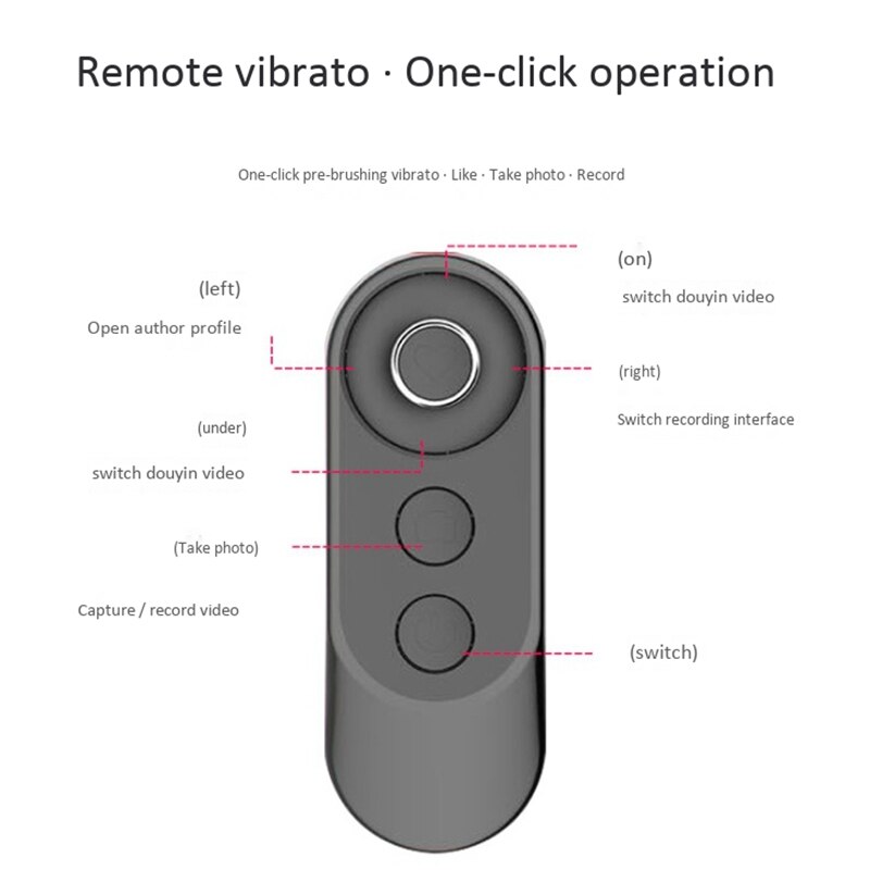 Selfie Draadloze Bluetooth Remote Camera Video Remote, Voor Iphone/Ipad En Android