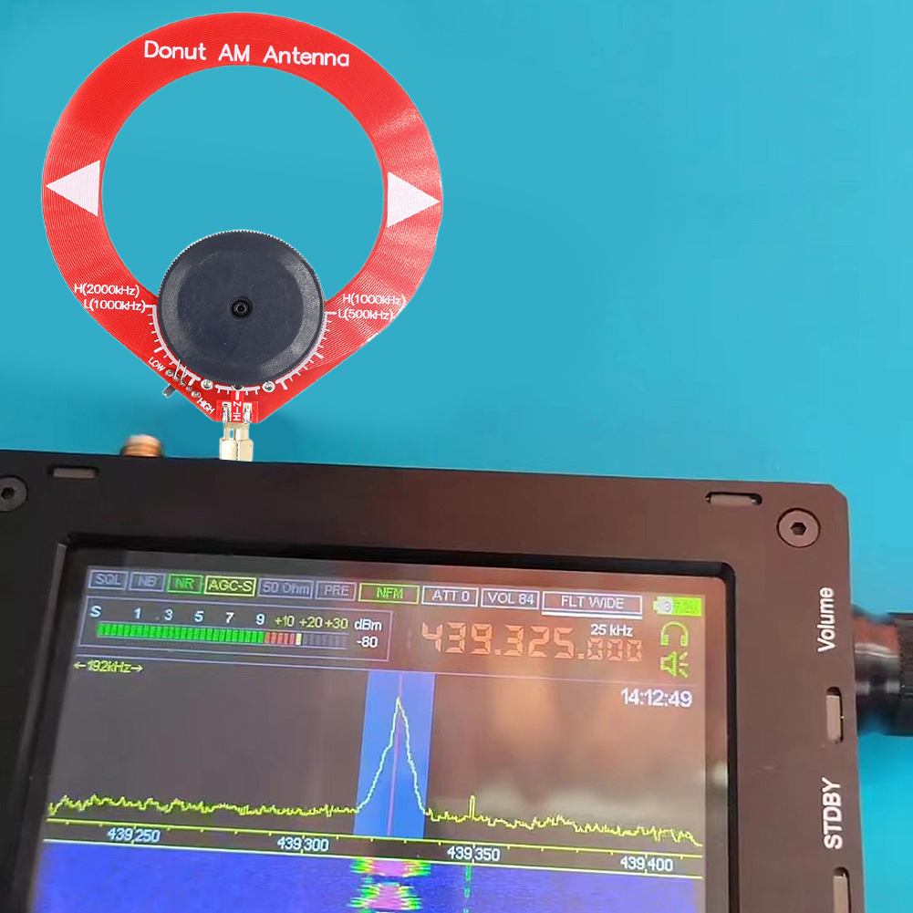 Circular Antenna AM MW/SW Donut Antenna 4MHz-24MHz 500kHz-2000kHz Doughnut Medium Short Wave Antenna Portable No Burrs for Radio