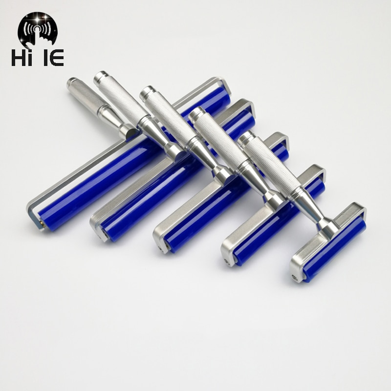 1PCS Dust Removal Sticky Silicone Roller Anti-Static Roller Brush Manual Cleaner Phone Repair Tool Aluminum Alloy Handle