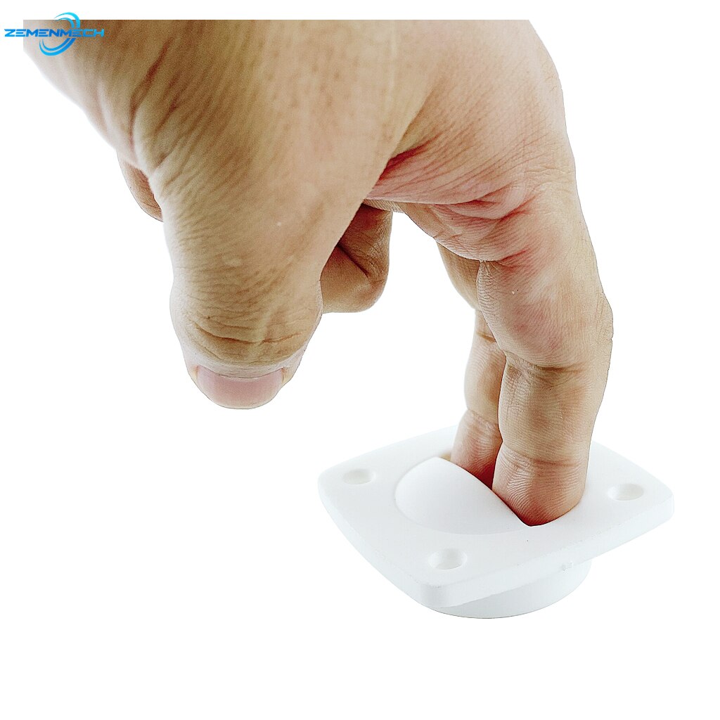 2PCS White Nylon Recessed Flush Sliding Door Handle Pull Square Hatch Pull Handle Motorboat Marine Yacht Cabin Boat Accessories