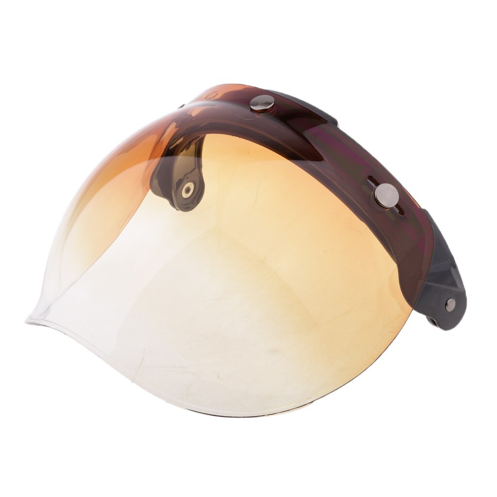 Motorcykel 3- snap gradient bubble shield til 3/4 bonanza hjelme: 6