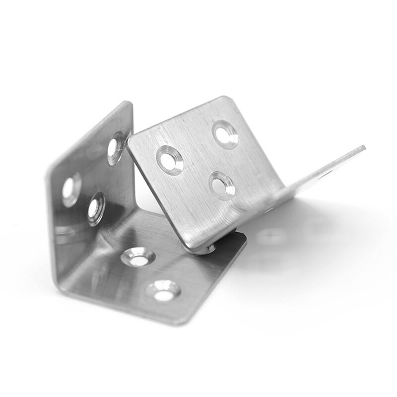 4/10/20PCS 90 Degree Metal Corner Braces Brackets Right Angle L Shaped Bracket Shelf Support Brackets for Wood Shelf Furniture