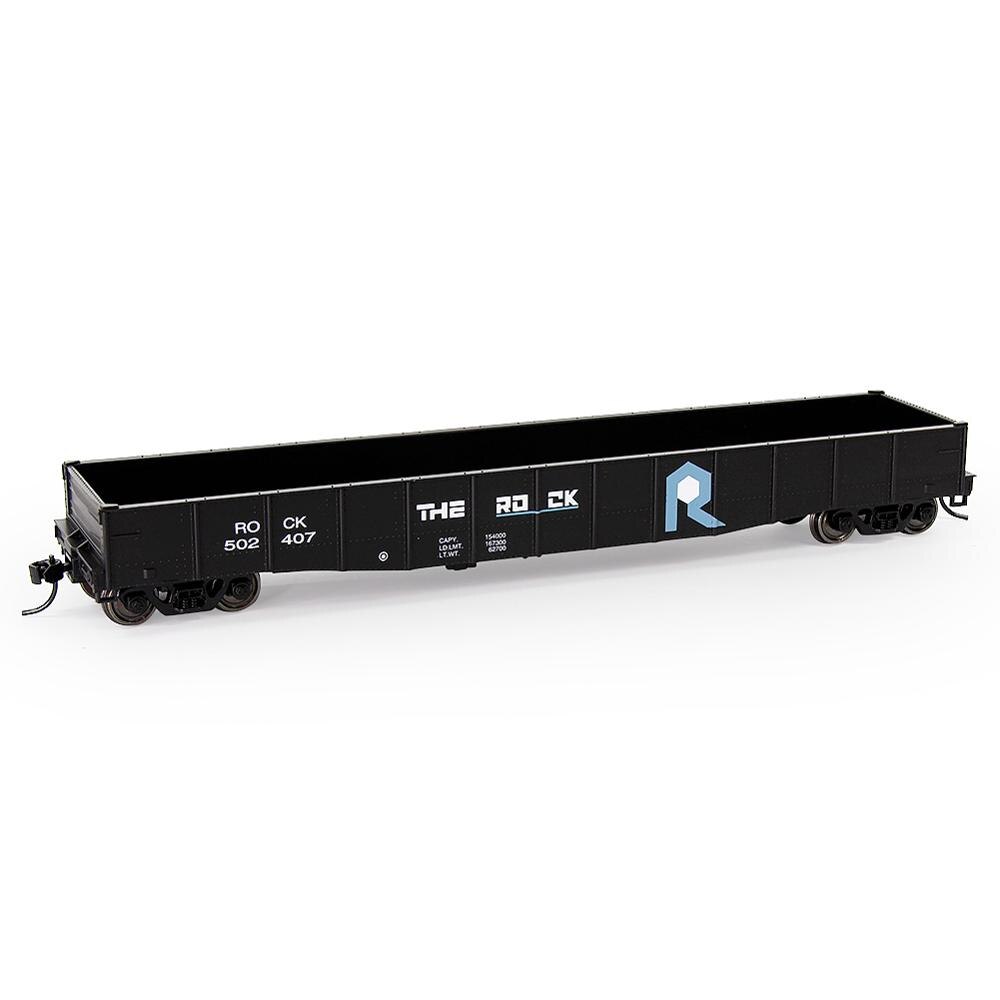 1pc/2pcs HO Scale 53ft Black Printed Open Gondola Car Container Railway Wagons Rolling Stock 1:87 Freight Car C8743PHei: 1pc