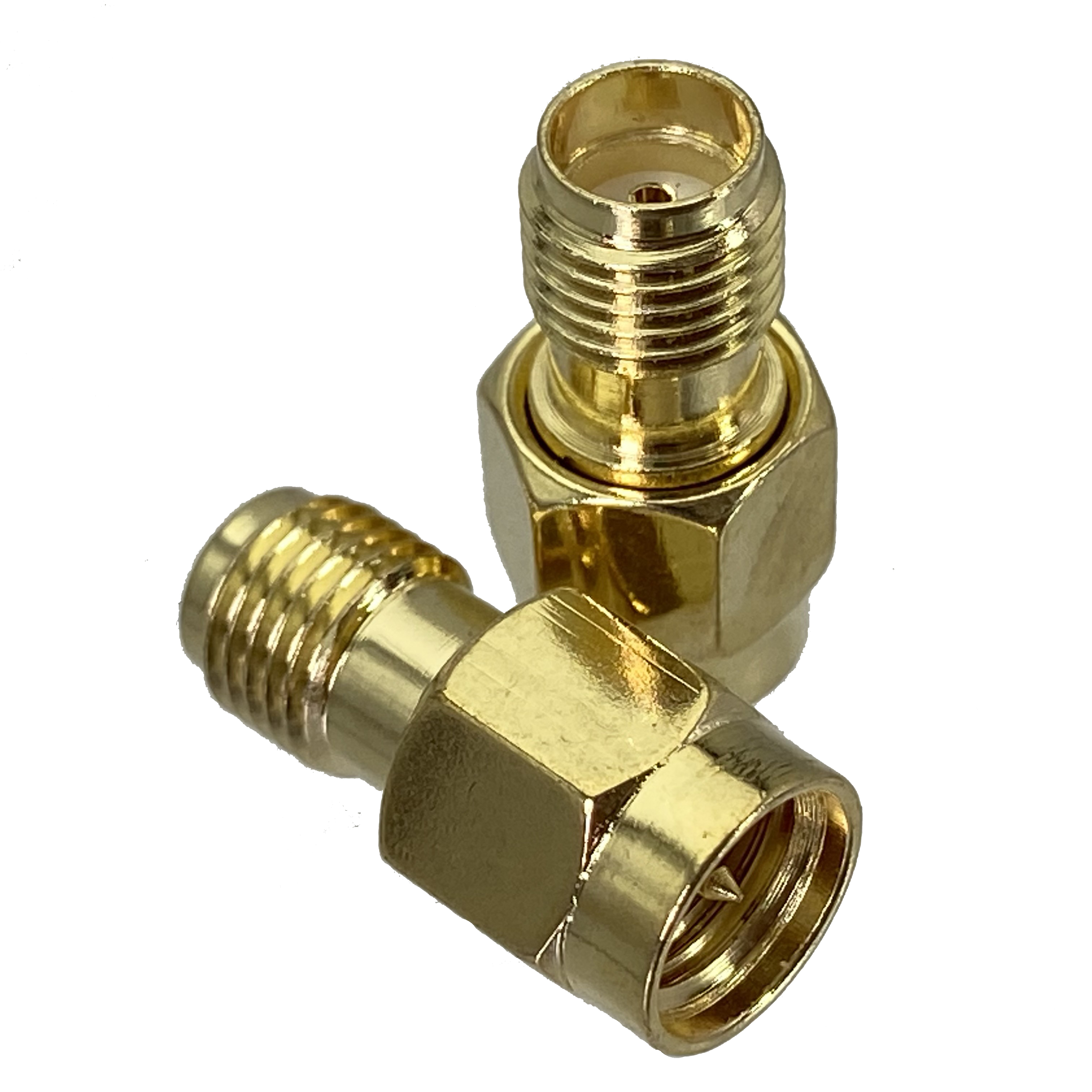 Adaptador SMA/RP-SMA a SMA/RPSMA enchufe macho y conector hembra conector Coaxial RF recto y de ángulo recto 1 Uds: Lavanda
