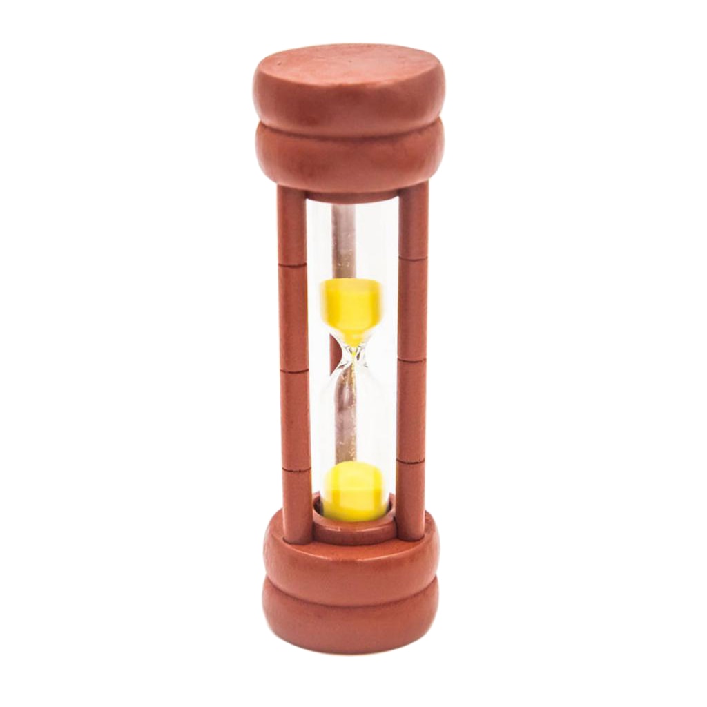 Reloj de arena redondo de madera para niños, reloj de arena de 1, 2, 3 y 5 Min, juego de lectura, temporizador