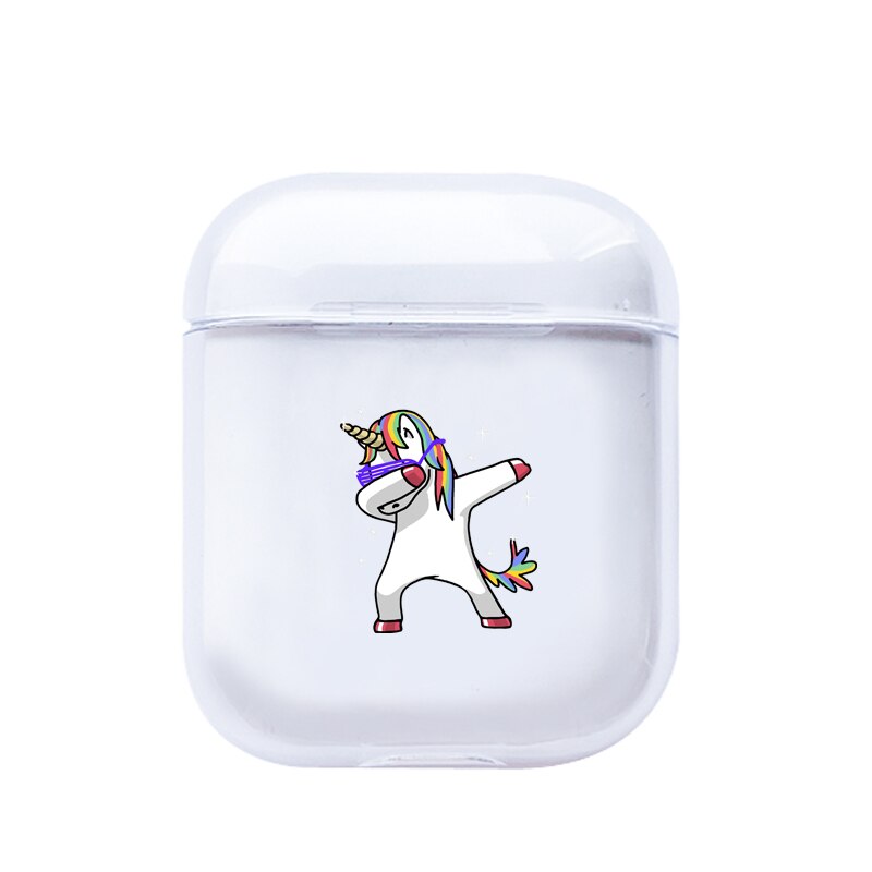 Cartoon Unicorn Case For Apple airpods Case Cover Cute Wireless Bluetooth Earphone Case For Airpods Headphone Protective Cover