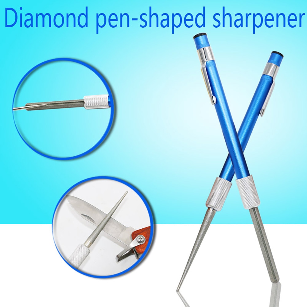 Outdoor Tool Diamond Pen Vormige Messenslijper Vishaak Puntenslijper Pen Puntenslijper Keuken Accessoires Gadget
