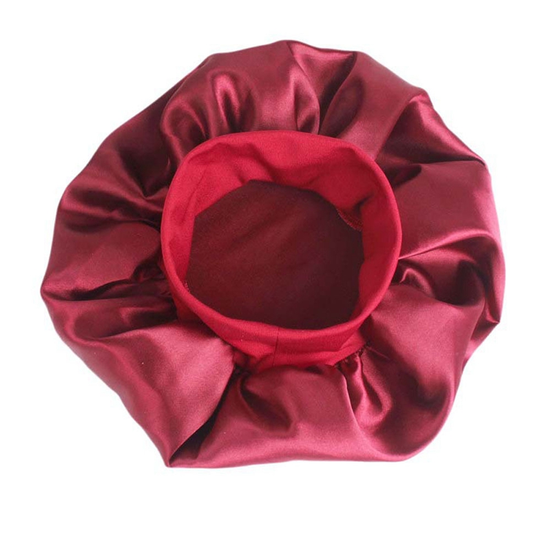 Chapeau de nuit en satin pour homme et femme, charlotte pour dormir, matière solide, unisexe