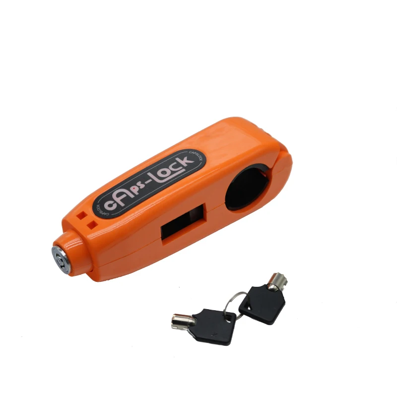 LMoDri Universal- Motorradschloss Rolle Lenker Sicherheitsschloss Bremse Gasgriff Diebstahlsicherung Sicherheitsschlösser: Orange