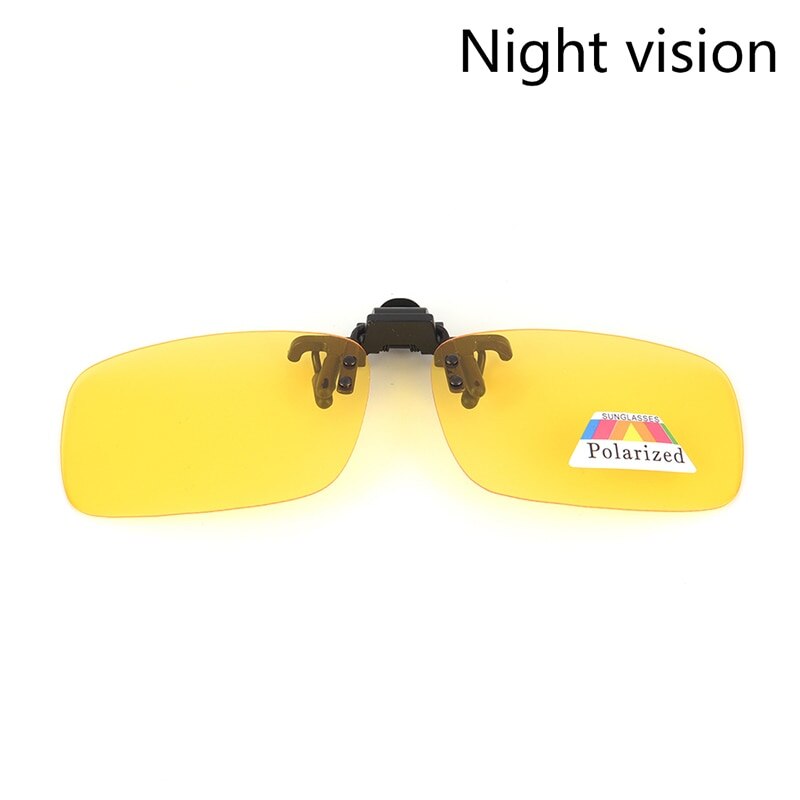 1Pcs Zonnebril Gepolariseerde Clip Voor Bijziendheid Korte Zicht Mannen En Vrouwen Rijden: yellow