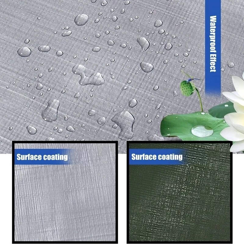 Outdoor waterproof PE tarpaulin 0.32mm awning garden plant shed truck shade sail pet dog roof