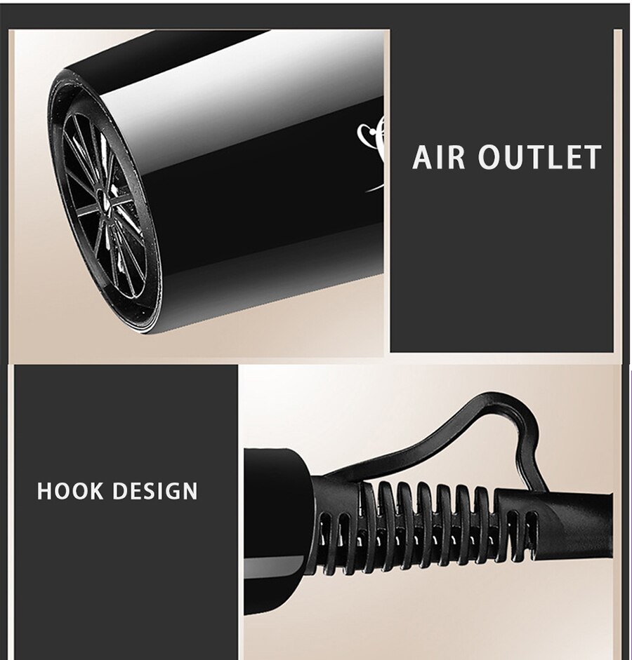 SHUNLIFA 2200W Powerful Hair Dryer Tools Dryer Negative Ion Hair Dryers Electric Blow Dryer / Cold Air Blower