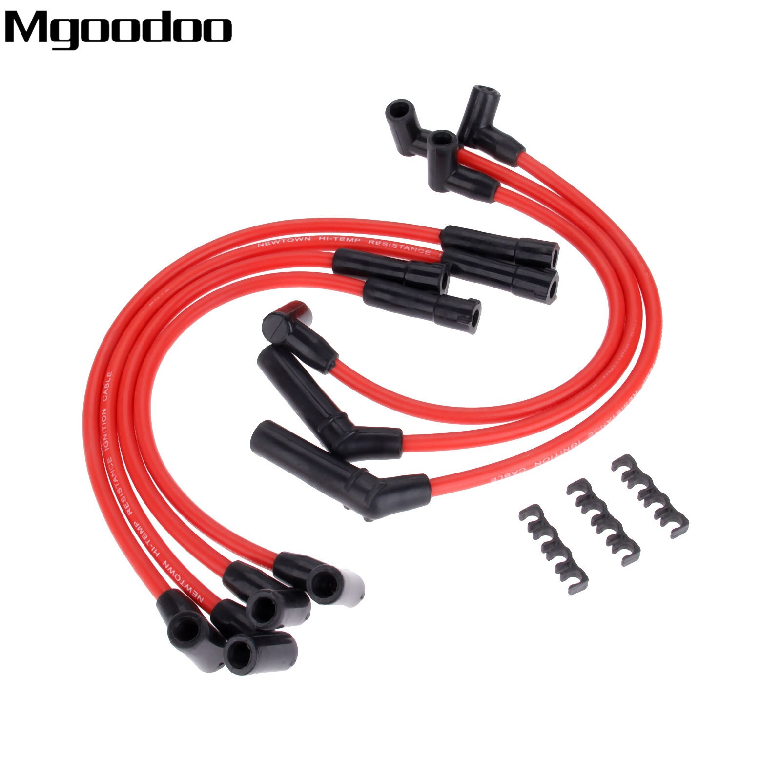 Cable de ignición para bujías de 8,5mm, Clips de ajuste para Jeep Grand Cherokee Wagoneer Cherokee Briarwood Wrangler Comanche, 8 Uds.