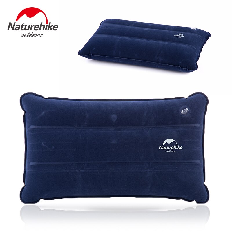 Naturehike Antislip Opgeblazen Gecomprimeerd Kussens Vouwen Kussen Suede Stof Kussens Voor Home Reizen Outdoor Gebruik NH18F018-Z: Dark blue