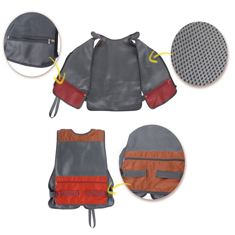 Verstelbare Vliegvissen Vest Outdoor Forel Packs Mesh Vissen Vest Visgerei Zak Jas Kleding Fotografie Director's Vest