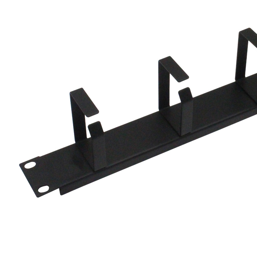 19inch Network Sound Office Guide Bar Home Cabinet Patch Horizontal Mount Cable Management Rack Cold Rolled Steel With Hook DJ