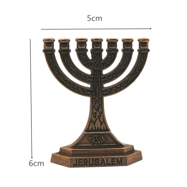 Menorah Home Decoration Jewish Candle Holder 7 Bra... Grandado