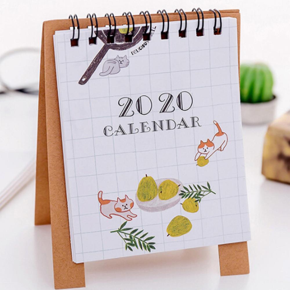 advent calendar Cute Cartoon animal Mini Desk Calendar School Office planner kawaii agenda table calendar office decor FDH: E