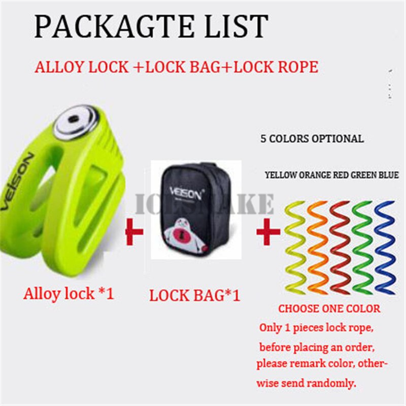 Blokada do motocykla Alarm dla Moto Security zamek do hamulca tarczowego wodoodporny antykradzieżowy motocykl blokada rowerowa Alarm motocyklowy rower: ALLOY GN E SET
