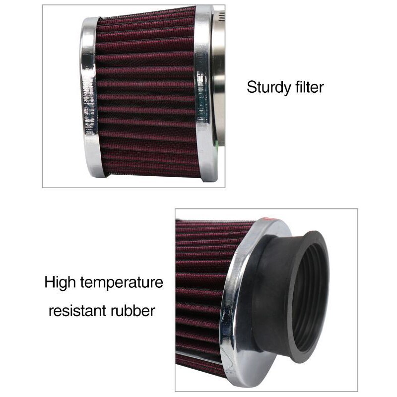 50mm 55mm 60mm Motorrad Luftfilter Universal Durable Praktische Motocross Roller Luft Schoten Reiniger Kurbelgehäuse entlüftung Filter