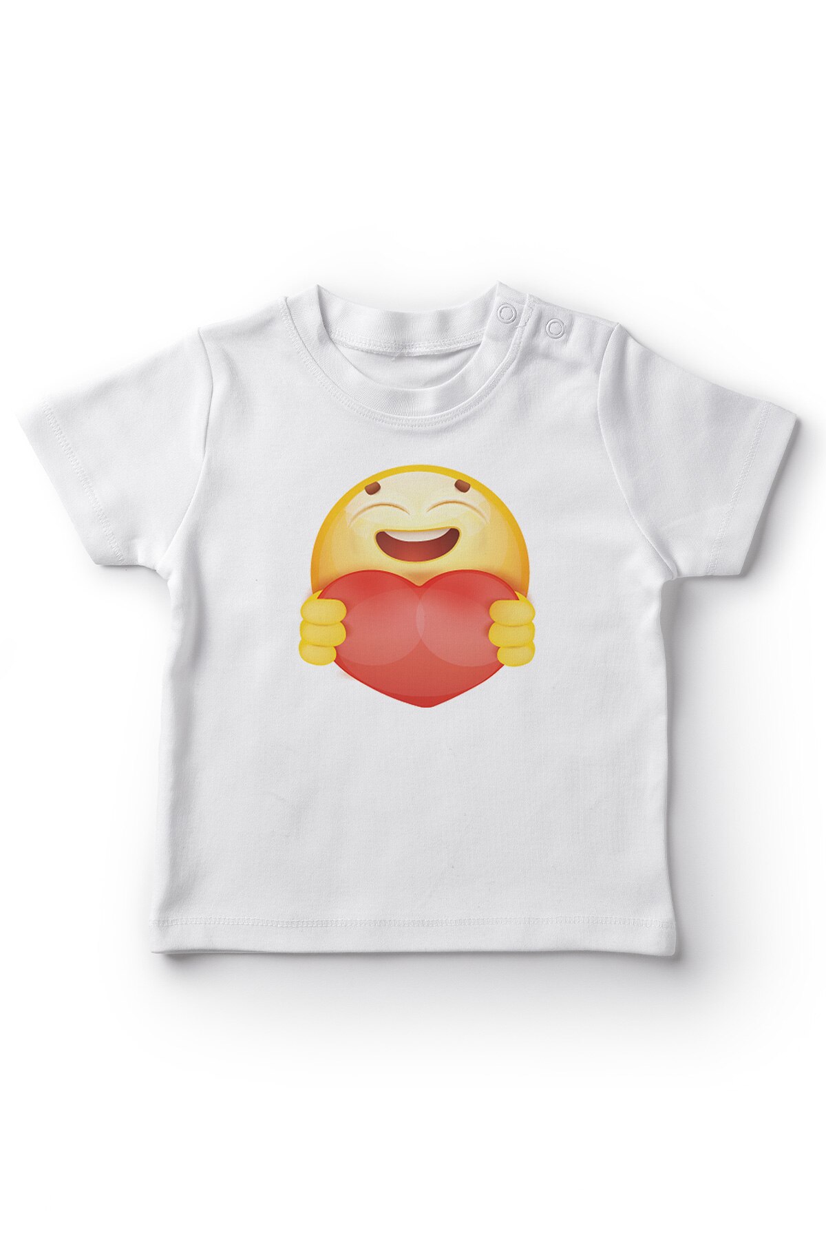 Angemiel koszulka dziecięca z sercem Emoji koszulka dziecięca biała